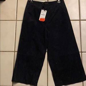 BNWT Zara Leather Culottes